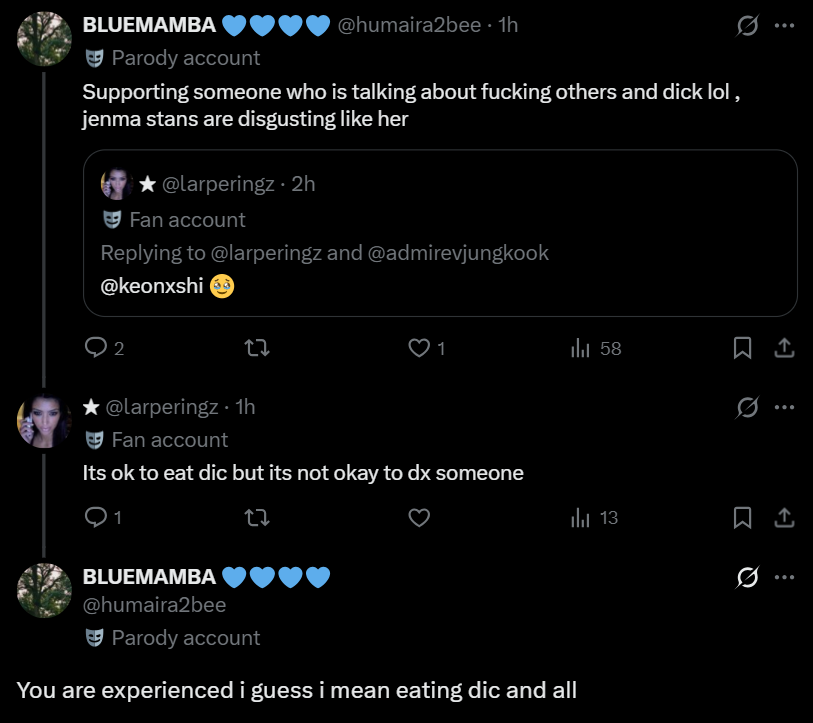 larperingz's tweet photo. armys are just bunch of fat stinky hags with their obsession with minors i beg yall hide your young boys and girls pls  bc fym a grown ass adult asked a minor about these stuff https://t.co/lIjSpztWV0