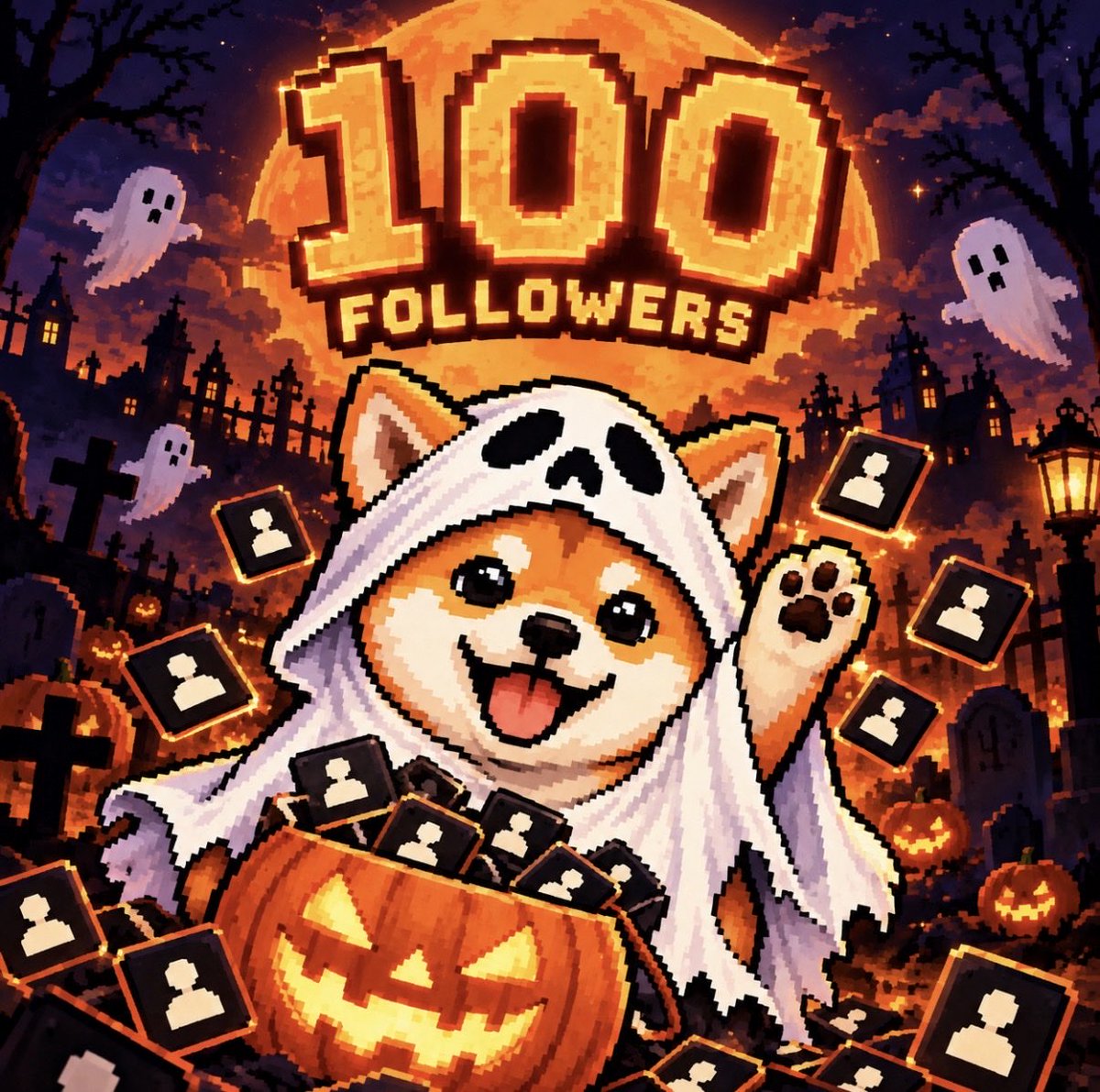 HalloWinuuu's tweet photo. 100 GHOSTS HAVE ENTERED THE GRAVEYARD. 👻🎃

From 0 to 100 — and we’re only getting started.

$HALLOWINU is LIVE NOW on Solana. 🐕🔥
The community keeps growing. The haunting continues.

Halloween belongs to the Inu.

$HALLOWINU #HALLOWINU #Solana #Memecoin #Crypto #Halloween #SOL