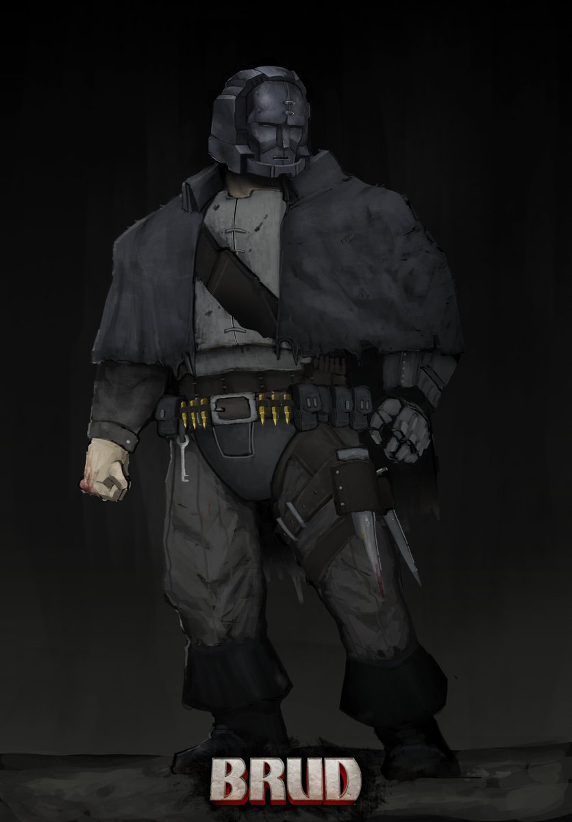 WrongTurnGames's tweet photo. An Iron Mask, an Eternal Prison. Players take control of The Brute of Blackbrook, a death row inmate unleashed by the events of BRUD.

|🎨 Art by Lead Concept Artist @need2render https://t.co/fmDTWLADUx