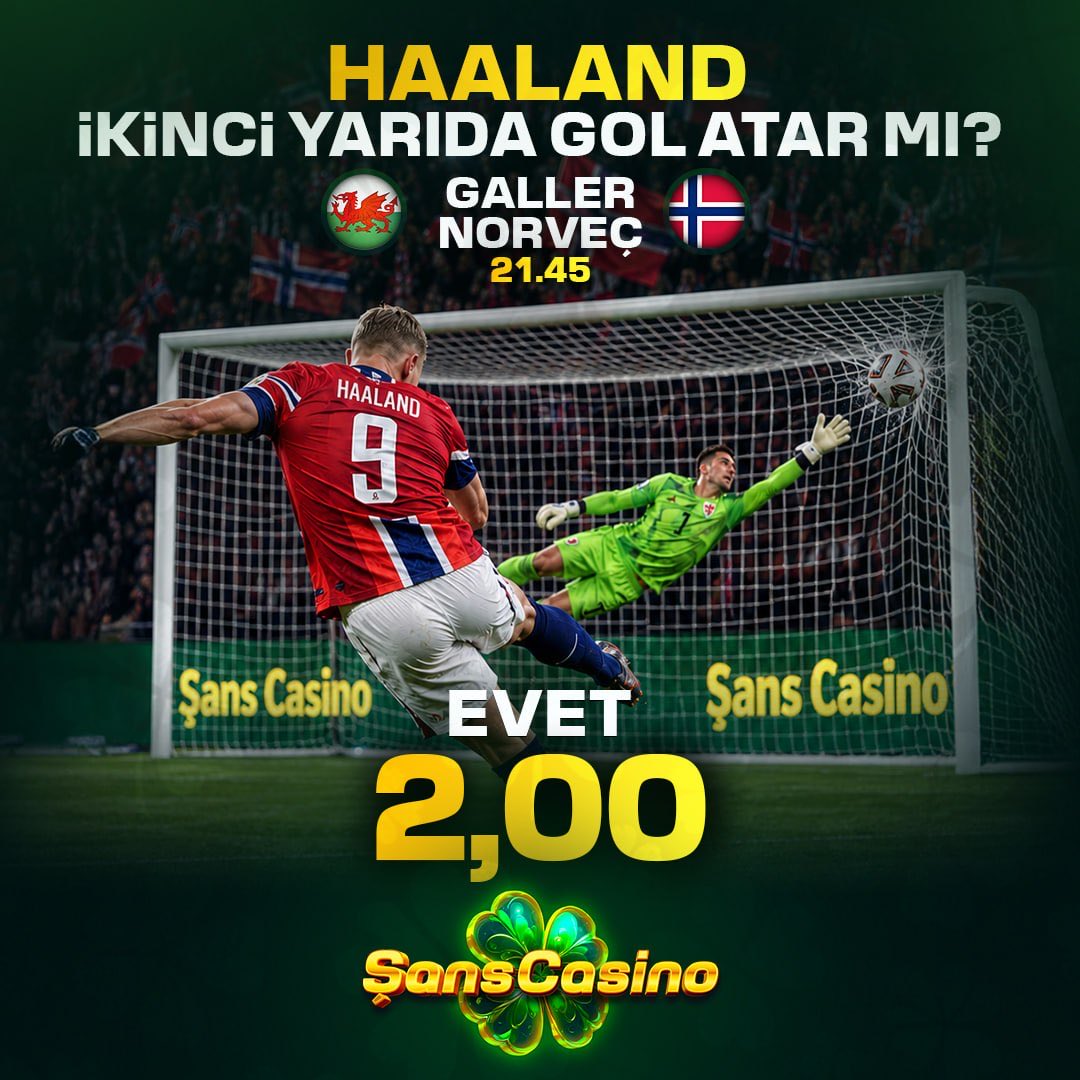 Sansresmiii's tweet photo. ❓ HAALAND İKİNCİ YARIDA GOL ATAR MI?

Evet — 2️⃣,0️⃣0️⃣

En yüksek oranlarla ŞansCasino'da! 

✅ Hız, güven ve şans bir arada. https://t.co/Ss8HhiyxMl