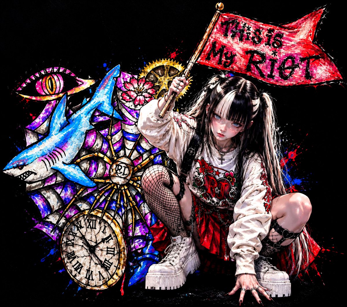 Pcc_42o's tweet photo. Go berserk .🦈⚡
#AIart #AIartwork #美女 #
#AIアート #AI #AI美女
#AIモデル #VisualArt #girls https://t.co/95X6rda1Rp