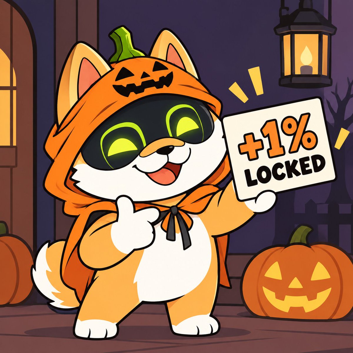 HallowInuX's tweet photo. Another 1% of solana:6iAj2oywQMiD9NeyTcW1S7UtG7e3jSK7Ud5ZJDqJpump  supply locked to start off this spooky evening

That's nearly 20k locked at this level! https://t.co/0fEZlaVXDj