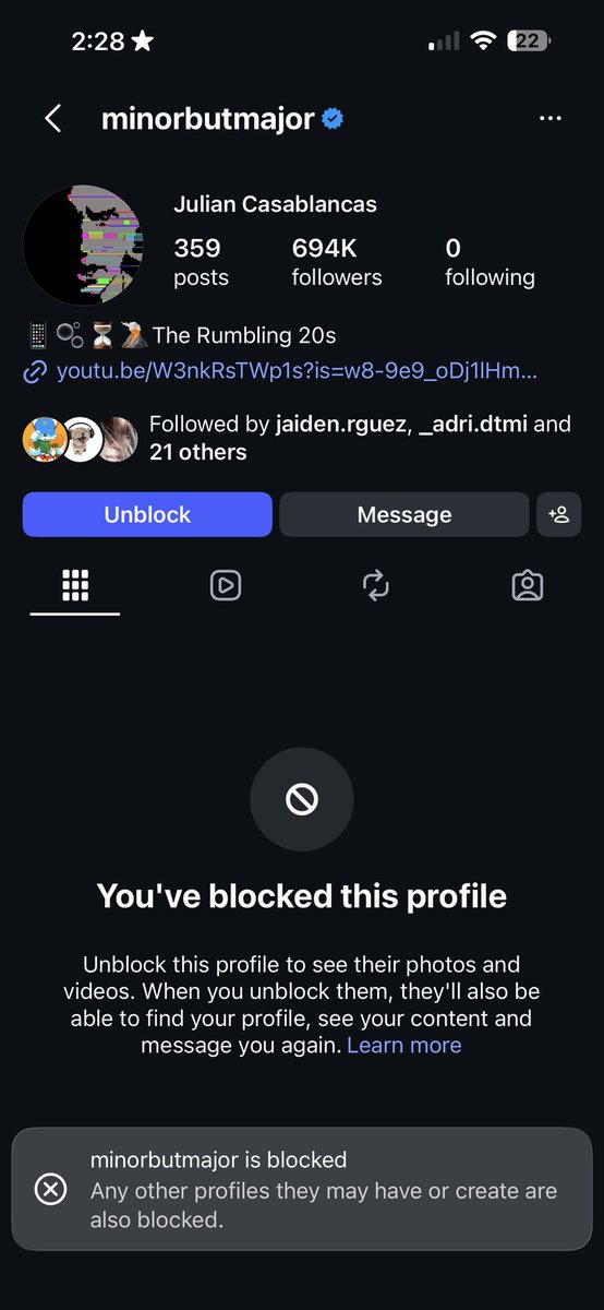 lym3h's tweet photo. got scammed for the strokes concert tickets so i blocked julian casablancas https://t.co/rpMb3DTGtj