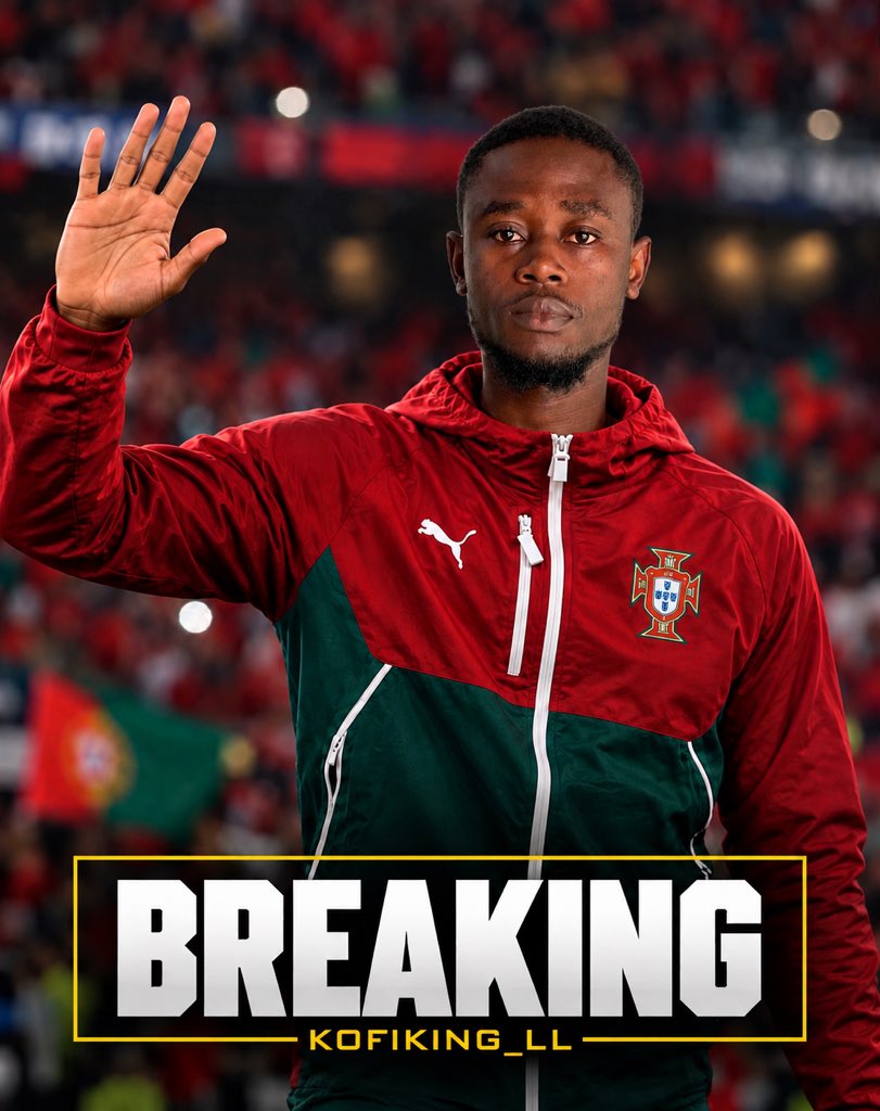 KofiKing_ll's tweet photo. After sharing the spotlight with one of football’s greatest icons, KofiKing now closes his own chapter in Portugal and prepares for a new journey.

“Meda Mo Nyinaa Ase”, Portugal. It was an honour.”🇵🇹❤️ 
#fypシ゚viral__ #kofiking_ii #portugal 
#portugal🇵🇹 https://t.co/s7wVeIshtj