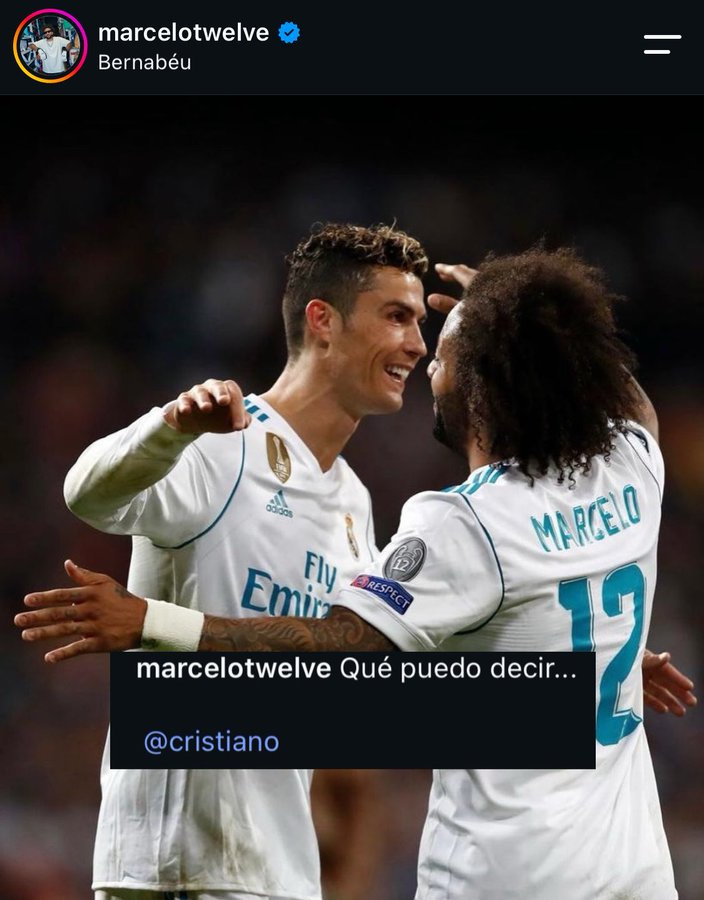 DanikRM_'s tweet photo. Que grande es el jodido Marcelo apoyando a Cristiano Ronaldo en estos momentos. Un amigo de verdad. https://t.co/XIxLHwiFlc