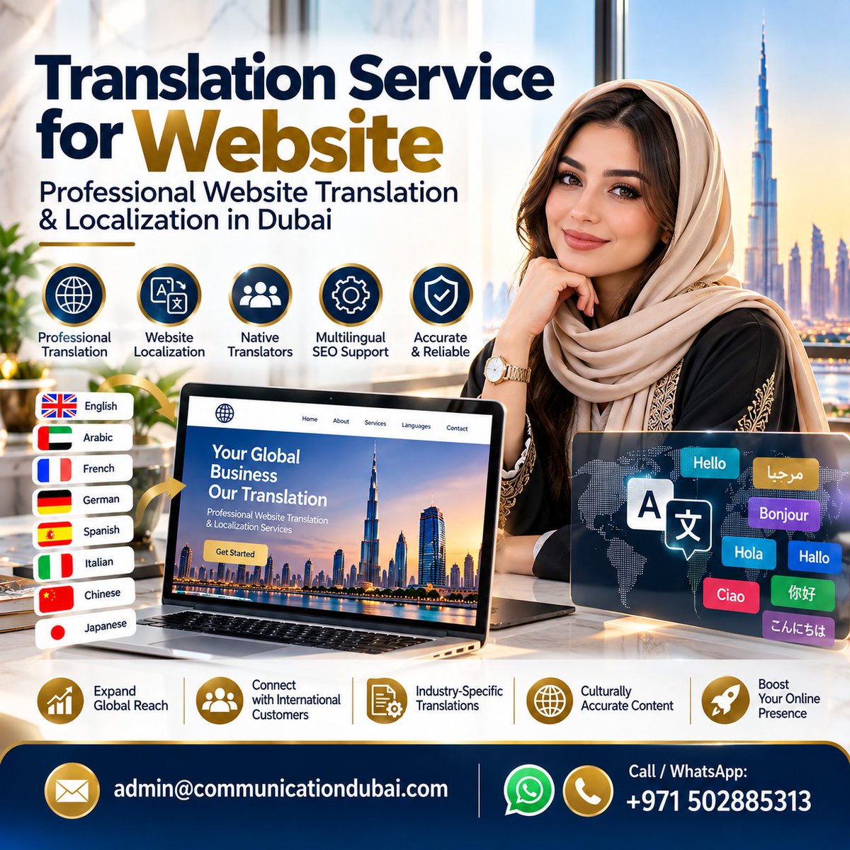 CLT_tweet's tweet photo. Translation Service for Website – Professional Website Translation & Localization in Dubai
Read More
https://t.co/51JGRHtMbk
#WebsiteTranslation
#TranslatorsLife https://t.co/OhqHMuZQVJ