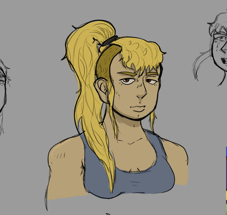katiekattyrayne's tweet photo. painting and sketches of my favorite little thang Mantara, and also 2 sketches of my friends PC's from #VaultsofVaarn 😋 https://t.co/nJXtPl8wex