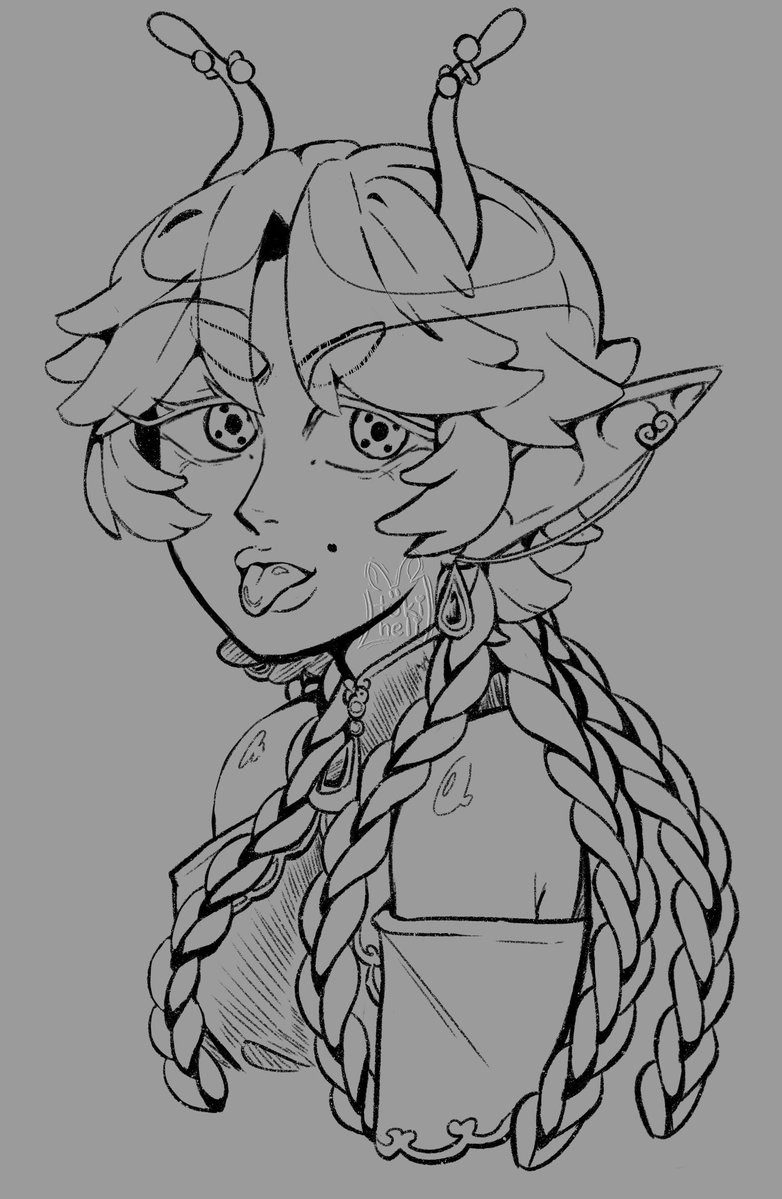 tokinelli's tweet photo. Sketch of @/HyraxTefora !
I'm really proud of how this style and my art skills are developing, as well as how this turned out in general. 2.5 hrs of intense concentration lmao

Speedpaint below⬇️

#hyraxart https://t.co/yByqR7oBLt