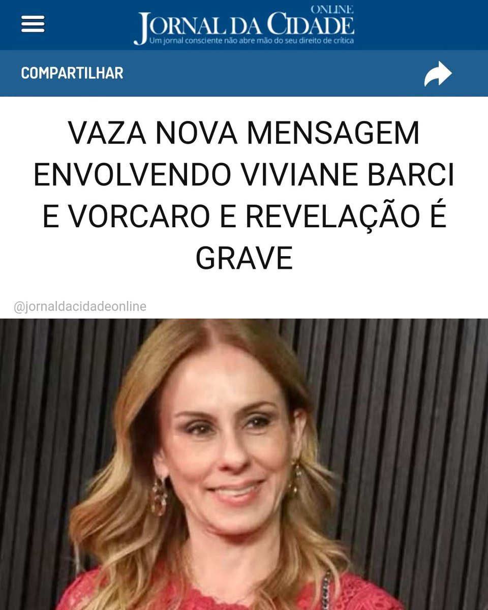 JornalDaCidadeO's tweet photo. VAZA NOVA MENSAGEM ENVOLVENDO VIVIANE BARCI E VORCARO E REVELAÇÃO É GRAVE

Informações do colunista Lauro Jardim dão conta de que Viviane Barci de Moraes reservou com antecipação de quase um mês voos num jato e num helicóptero de Daniel Vorcaro para o dia 19 de novembro do ano passado.

Diz o jornalista:

Iria de Brasília para São Paulo num Legacy 650 e, de lá até Campos do Jordão, num helicóptero EC-155, segundo o pedido feito por ela a um funcionário da Prime You, empresa que geria as aeronaves do ex-banqueiro e da qual ele era um dos sócios.

Mas na manhã do dia 18 de novembro ocorreu uma mudança nos planos aéreos de Viviane. Subitamente, a mulher de Alexandre de Moraes mandou cancelar as reservas.

Essa alteração de rota deu-se pouco após ter virado pública a notícia da prisão de Vorcaro, ocorrida na noite anterior no aeroporto de Guarulhos, quando o dono do Master tentava fugir para o exterior.

A reconstituição acima foi possível de ser feita em detalhes a partir de trocas de mensagens no WhatsApp entre a ela e funcionários da Prime You encarregados de organizar a logística dos voos dos clientes da empresa.

A "Sra.Viviane Barci I Cotista Legacy (PP-NLR) e EC-155" — é assim que seu nome está registrado nas mensagens da Prime You — fez o pedido para os voos no dia 24 de outubro, às 21h25. A data escolhida indica que iria passar em Campos do Jordão o feriadão do Dia da Consciência Negra, que no ano passado caiu numa quinta-feira.

Escreveu a advogada que fechou um contrato de R$ 130 milhões com o Master:

"(...) Gostaria de agendar um helicóptero para Campos do Jordão. Saindo de São Paulo dia 20/11 às 10h e retornando no dia 23/11 às 16h. 8 pessoas".

Os funcionários da Prime You programaram os voos conforme o pedido da ilustre cliente.

Às 8h34 de 18 de novembro, no entanto, ela mandou uma nova mensagem por WhatsApp:

"Bom dia! Tudo bem? Informo o cancelamento do vôo de amanhã. Atenciosamente, Viviane".

A funcionária Fernanda Melo respondeu um minuto depois:

"Sra. Viviane, bom dia! Irei seguir com o cancelamento, agradeço por informar. Um ótimo dia".

No instante seguinte, Viviane se mostrou indecisa:

"Fernanda, cancele o cancelamento rsrs".

Cinco minutos depois, no entanto, a "Sra.Viviane Barci I Cotista Legacy (PP-NLR) e EC-155" desistiu de uma vez por todas do voo agendado:

"Desculpe, pode cancelar. Obrigada.".

A propósito, as trocas de mensagens entre Viviane e a Prime You foram frequentes em 2025.

Nelas, a advogada nunca citava o nome do poderoso marido. Prerefia usar, e com frequência, a primeira pessoa do plural quando requisitava um jato ou helicóptero, como nesta mensagem de 11 de novembro de 2025, enviada às 17h40:

"Boa tarde! Temos um voo reservado para amanhã às 19h30 saindo de BSB para CGH. Conseguem antecipar para as 14h?"

A prestativa Brenda conseguiu. E Viviane fez um pedido a mais:

"Caso (o pouso) seja no (aeroporto) Catarina precisaremos do helicóptero."

Pedido feito, pedido atendido. E com um oferecimento extra incluído pela funcionária:

"Sra. Viviane, poderia me confirmar se irá querer catering?"

A cliente vip respondeu com outra pergunta:

"Vc tem o cardápio atualizado para me mandar?"

O menu foi enviado e Viviane faz suas apetitosas escolhas:

"Tartar de salmão com barquetes folheadas, Caesar frango- alface romana, Torta mousse de chocolate com farofa de paçoca e americana, croutons e lascas de parmesão."

E arrematou:

"Para 2 pessoas".

Num outro voo, pedido para outubro do ano passado, Viviane avisou no dia 10 daquele mês quantos estariam no avião que faria a rota Brasília-São Paulo:

"Boa tarde, serão 2 passageiros e 1 pet".

Quase todos os voos reservados por Viviane foram no Legacy 650, prefixo PP-NLR, que Alexandre de Moraes jura que não viajou, embora um vídeo já tenha provado o contrário (uma nota oficial do gabinete do ministro foi peremptória: "jamais viajou em nenhum avião de Daniel Vorcaro").

Àquela altura o Legacy 650 pertencia oficialmente a uma empresa de Vorcaro.

Em 12 de maio de 2025, segundo investigações da PF, o escritório de Viviane fechara um contrato de R$ 50 milhões para "prestação de serviços e honorários advocatícios" com uma empresa do banqueiro (isso tudo além do contrato mais polpudo, de R$ 131 milhões, com o Master).

Parte desse total seria pago com cotas de um jato e de um helicóptero, ainda de acordo a PF.

Moraes e a defesa do escritório afirmam que esse segundo contrato jamais existiu ou foi assinado.

Matéria do Jornal da Cidade Online