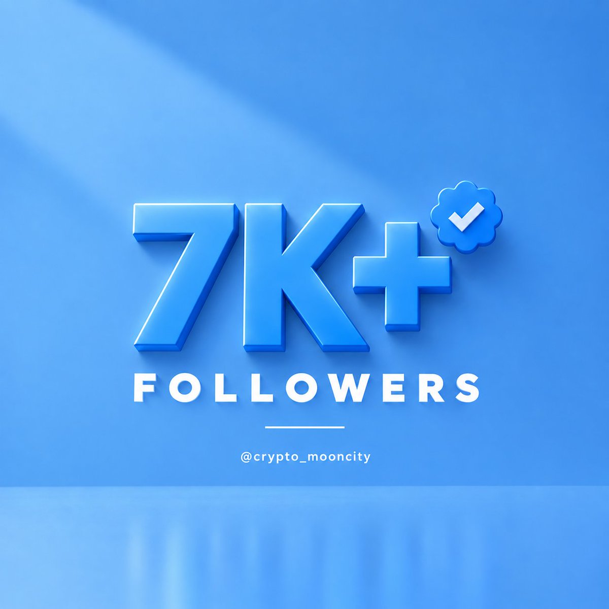 crypto_mooncity's tweet photo. If you’re looking for 7K verified followers? 🏅

You just say, “I’m Here” 👋

Let’s make your profile stronger ✨ https://t.co/gyRi0wWHAn