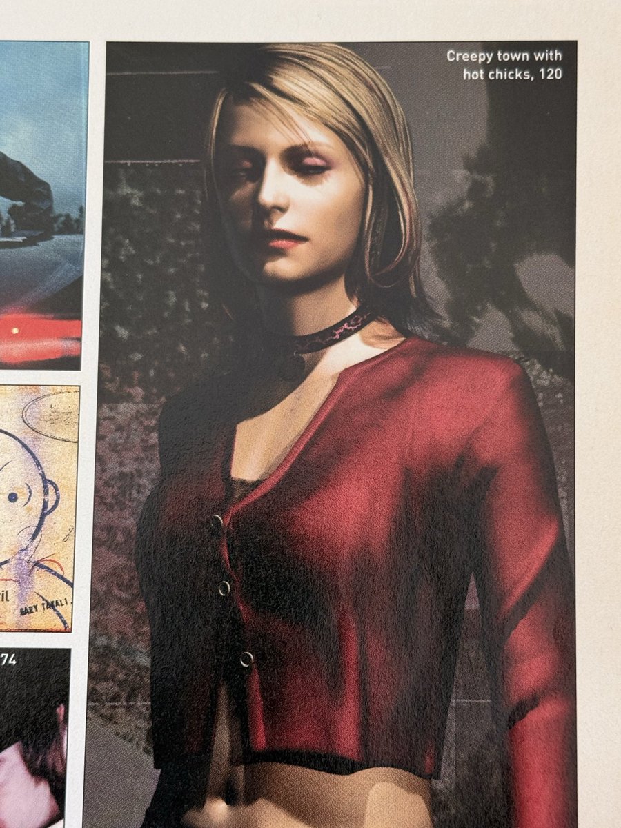 Macabre_Mara's tweet photo. In 2001 Silent Hill 2 is introduced as a creepy town with hot chicks and Sponge Bob highlighted it was releasing on a Tuesday https://t.co/U2oSU1H2nx