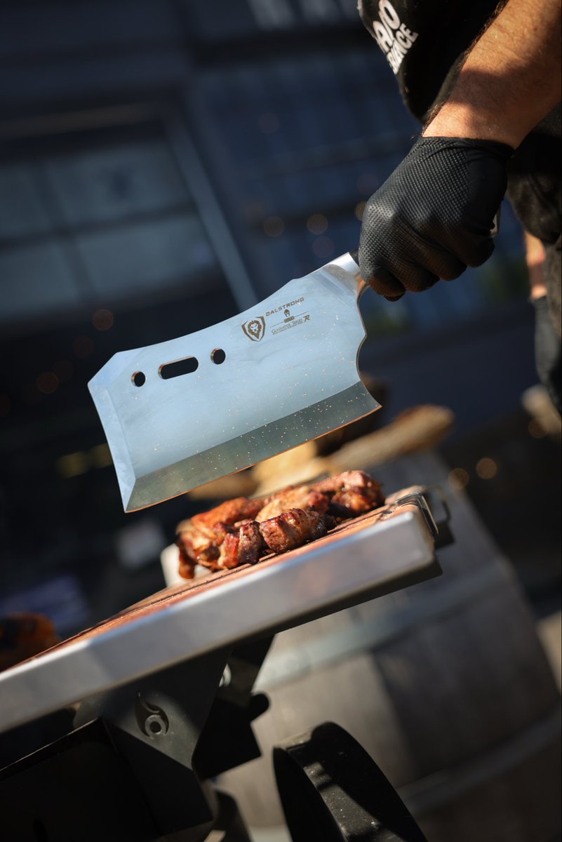 dalstrong's tweet photo. GLADIATOR SERIES 9” OBLITERATOR 🔪

Raw cutting power, built for serious work. Featuring a massive 6mm-thick blade and 3+ lbs of chopping power, the Obliterator is made to tackle tough cuts with strength and control.

Explore the Gladiator Series at https://t.co/F3fiVqyWsX

#Dalstrong #MeatCleaver #GladiatorSeries #Overduty