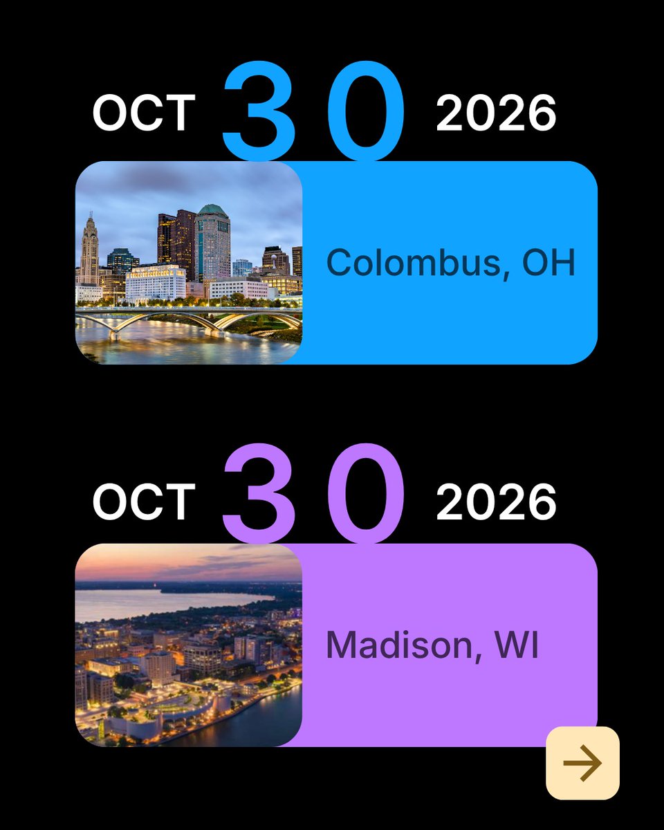 ParentSquare's tweet photo. The best idea you bring back to your district might come from the K-12 leader sitting at the next table.

See the October stops, then get the full Community Connect breakdown: https://t.co/JYSSog427C https://t.co/bpOUWfXEaS