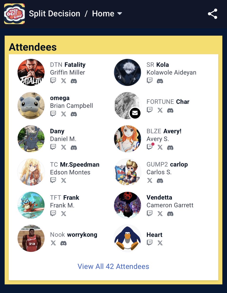 spickles7_'s tweet photo. 42 attendees in just 5 hours 🥲 https://t.co/T5UbBdww4v