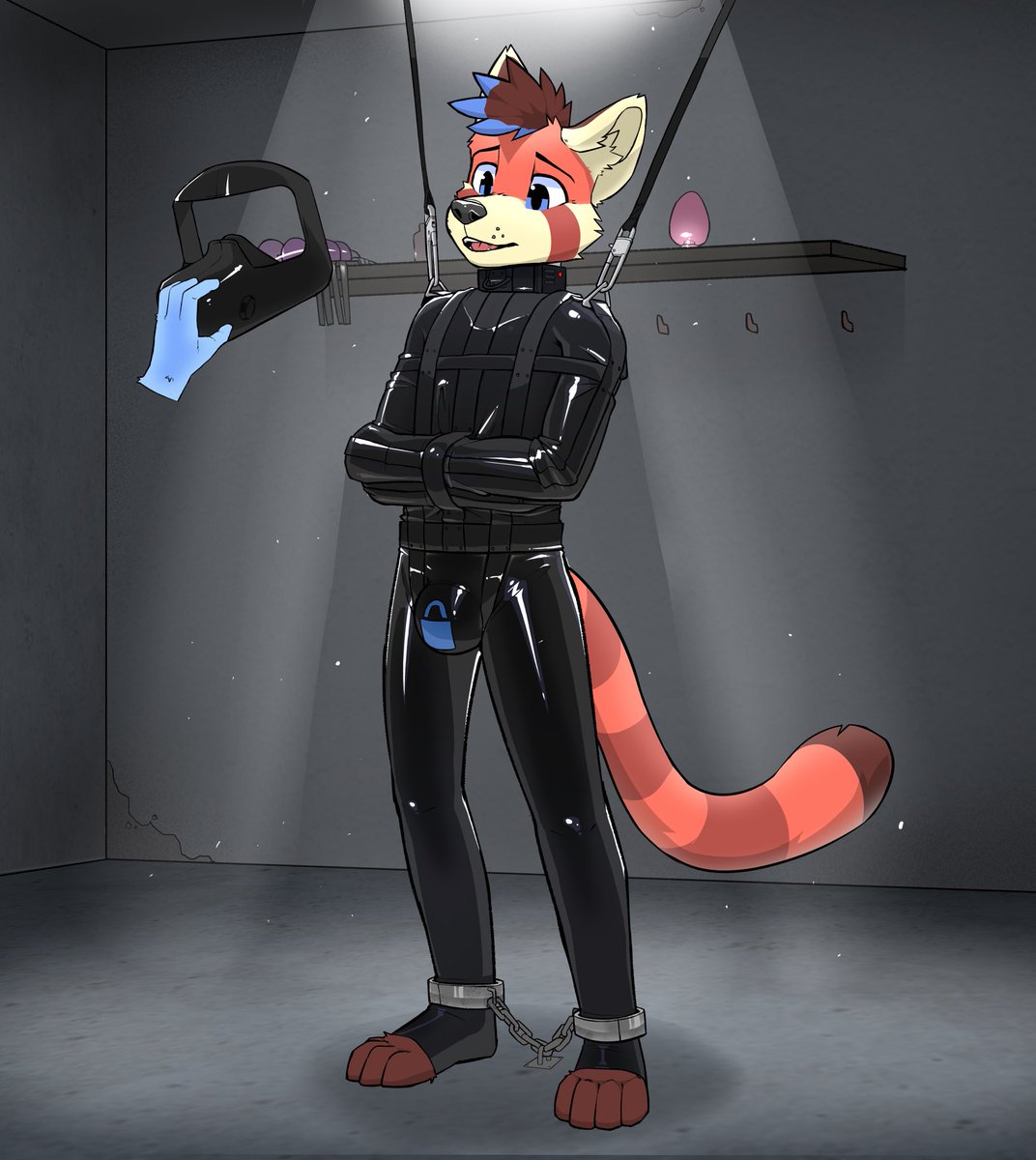 shiwahri's tweet photo. How long do you think we should leave him down in the basement like this?

🎨: @somethin24 https://t.co/UcuaOisvN6