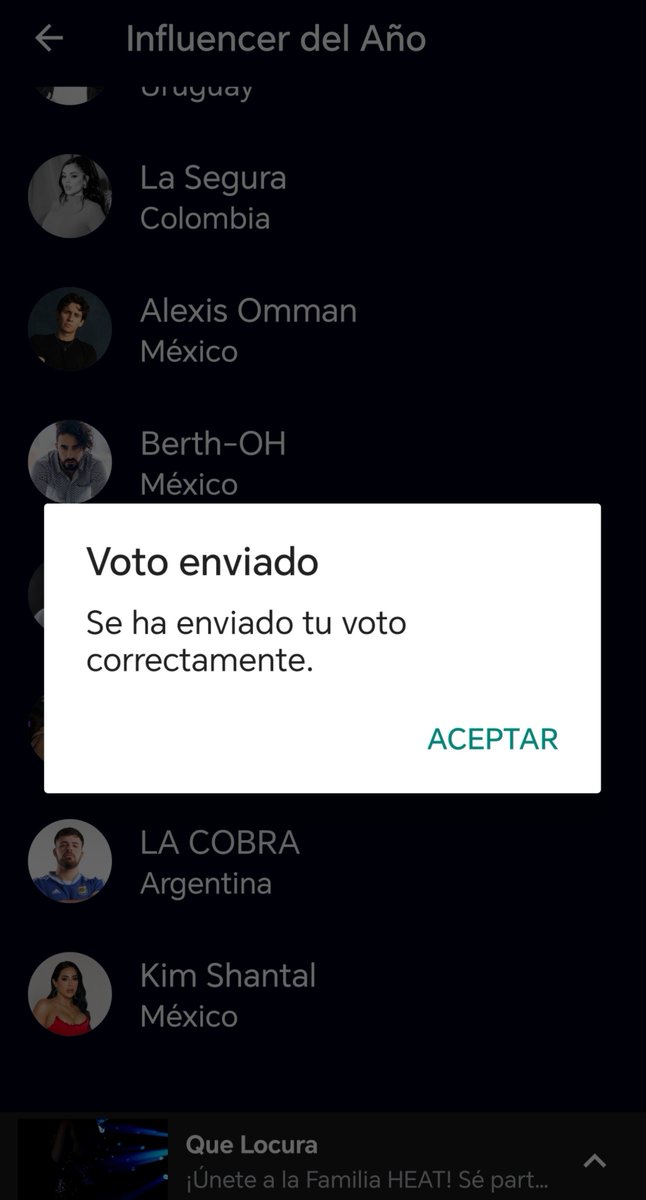 Kimfan1209's tweet photo. Seguimos Votando X Kim🤍 
#InfluencerdelAño
#kimshantal https://t.co/41uyDKDKR4