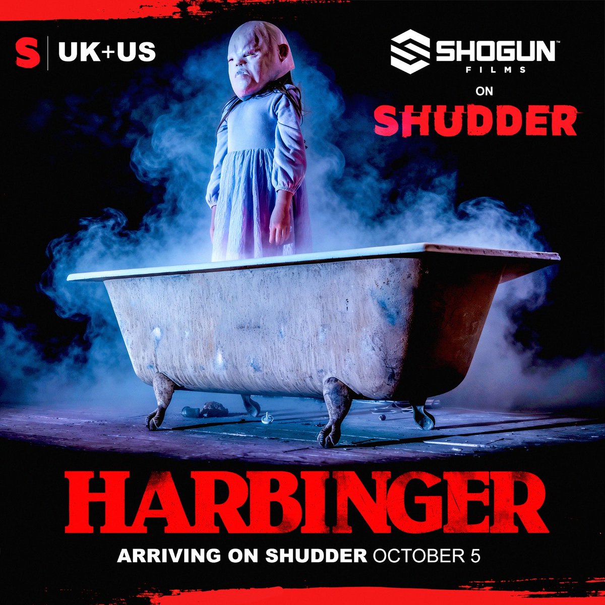 ShogunFilms's tweet photo. Spooky Season is here and HARBINGER arrives on @Shudder_UK &amp; @Shudder from Monday! 🎃 https://t.co/WUyBT0Bmtr