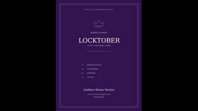 YourSensualDom's tweet photo. GODDESS SLOANE'S LOCKTOBER: THE COMPLETE 31-DAY ASSIGNMENT CALENDAR  https://t.co/qgW0tehlES https://t.co/uqZuYYwmDk