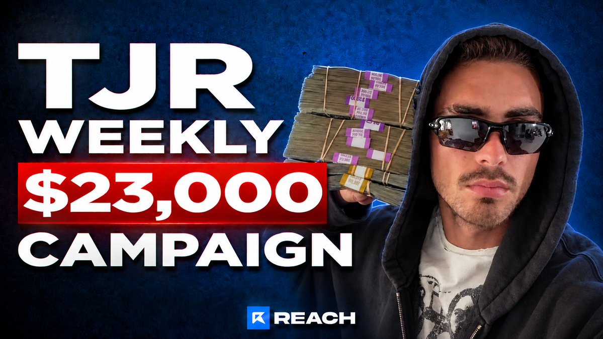ReachClipping's tweet photo. NEW $23,100 TJR CAMPAIGN IS LIVE!

Clip/Create TJR content and earn $.75 for every 1,000 views 💰

Start earning, Link in replies! ⬇️ https://t.co/h5SMTJPub0