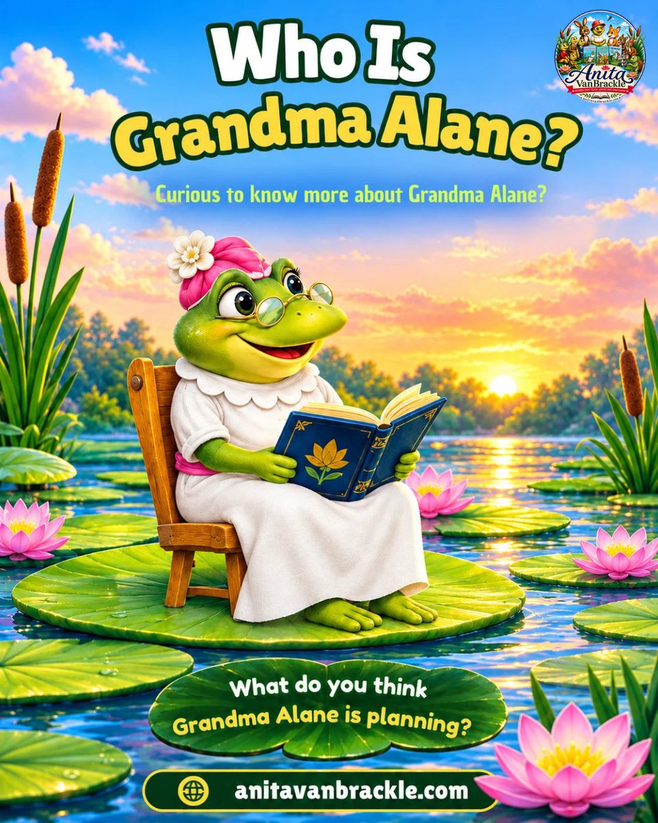 anitavanbrackle's tweet photo. A Wise Friend at the Pond

Grandma Alane brings kindness, guidance, and curiosity to every story, helping young readers enjoy learning through imagination and discovery.

Explore more at https://t.co/V3lc1uiCmH

#ChildrensBooks #KidsLearning #Storytime #ReadingForKids https://t.co/k6dPrax9BG