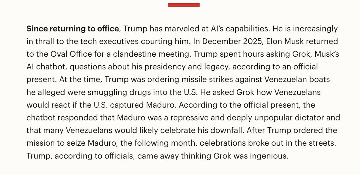 teddyschleifer's tweet photo. Musk and Trump met in December 2025 for a "clandestine meeting" per TIME https://t.co/aR4Fpw4SE4