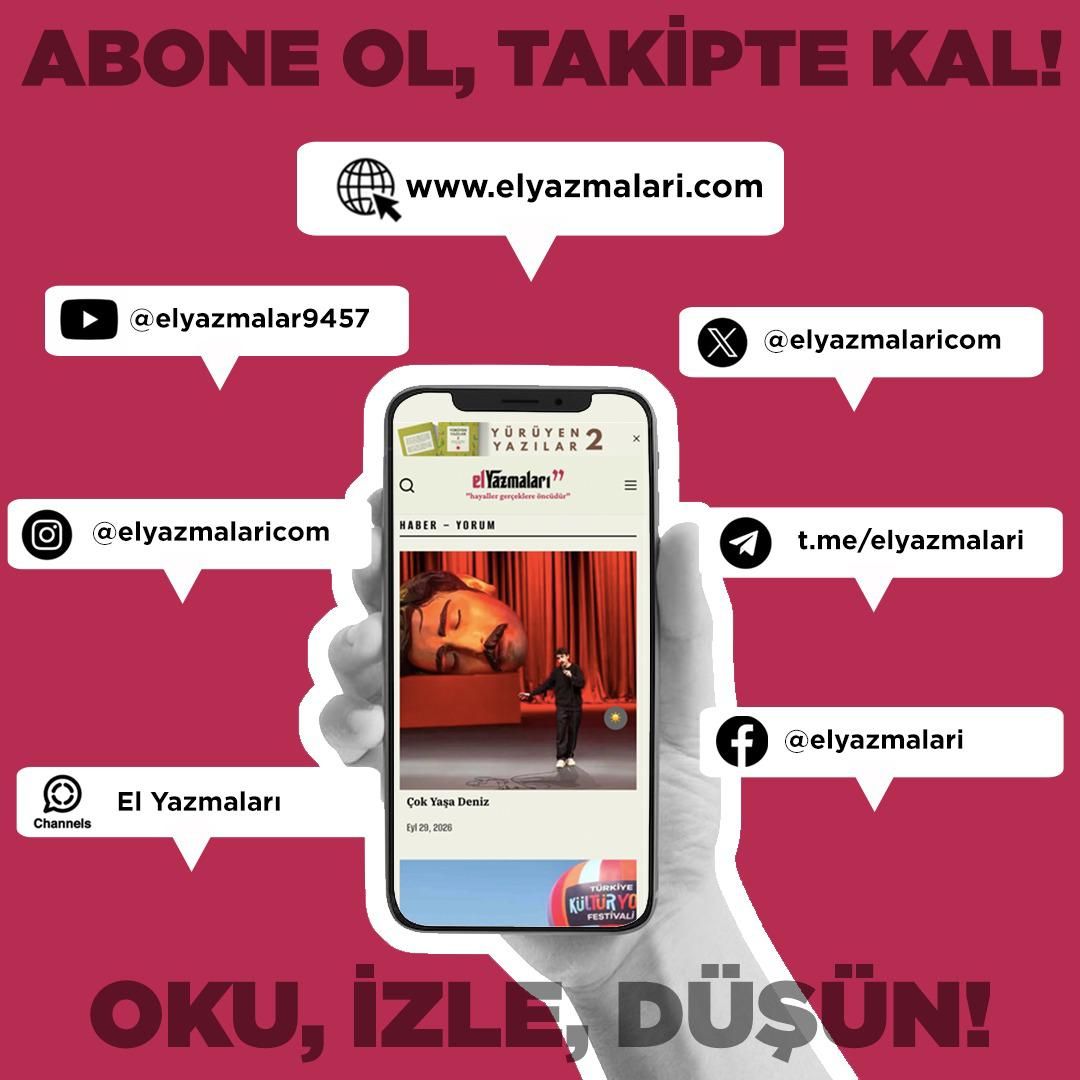 elyazmalaricom's tweet photo. El Yazmaları'nı birlikte büyütelim.

Sadece okuyan değil; yazan, tartışan ve birlikte düşünen bir alan kuruyoruz. Burası hepimizin.

 Yazılarınızı bekliyoruz:
Kaleme aldığınız makaleleri, denemeleri ve inceleme  yazılarını bizimle paylaşın. 

 Destek olun:
Hesaplarımızı takip edip bu gönderiyi paylaşarak  daha geniş kitlelere ulaşmasını sağlayın.

Birlikte okuyalım, birlikte tartışalım, birlikte düşünelim.