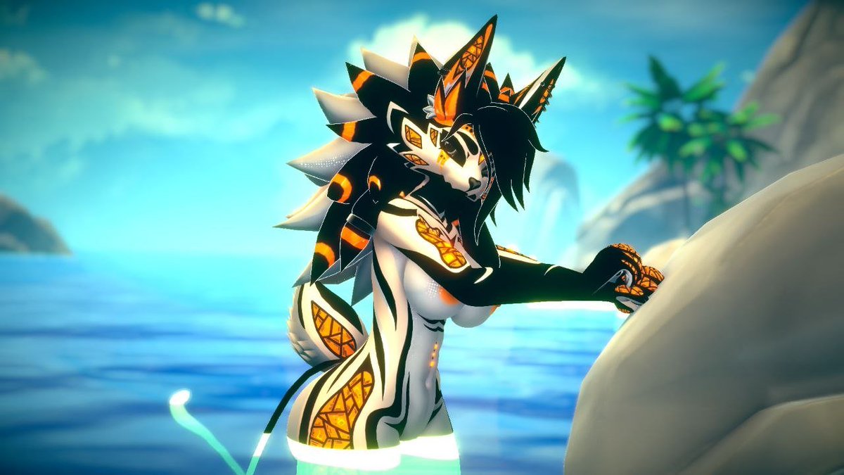 Orange_AmberVR's tweet photo. Tropical vibes, the sea, and a little bit of imagination. https://t.co/igTJj0osrv