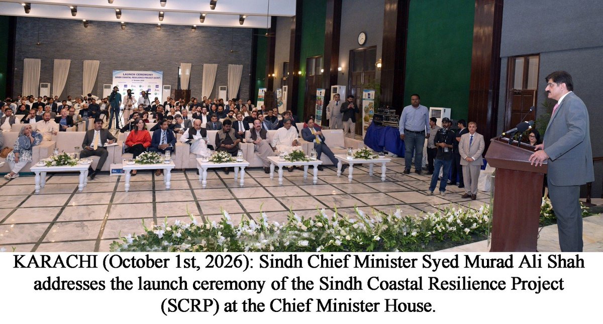 RahmatullahJam9's tweet photo. Sindh CM @MuradAliShahPPP and Planning &amp; Development Minister Jam Khan Shoro emphasise coordinated action for coastal districts facing poverty, flooding, saline intrusion, productive-land degradation and rising climate risks.
#SindhGovt #SindhCM #MuradAliShah #SindhVision https://t.co/MxX8yUg3wm