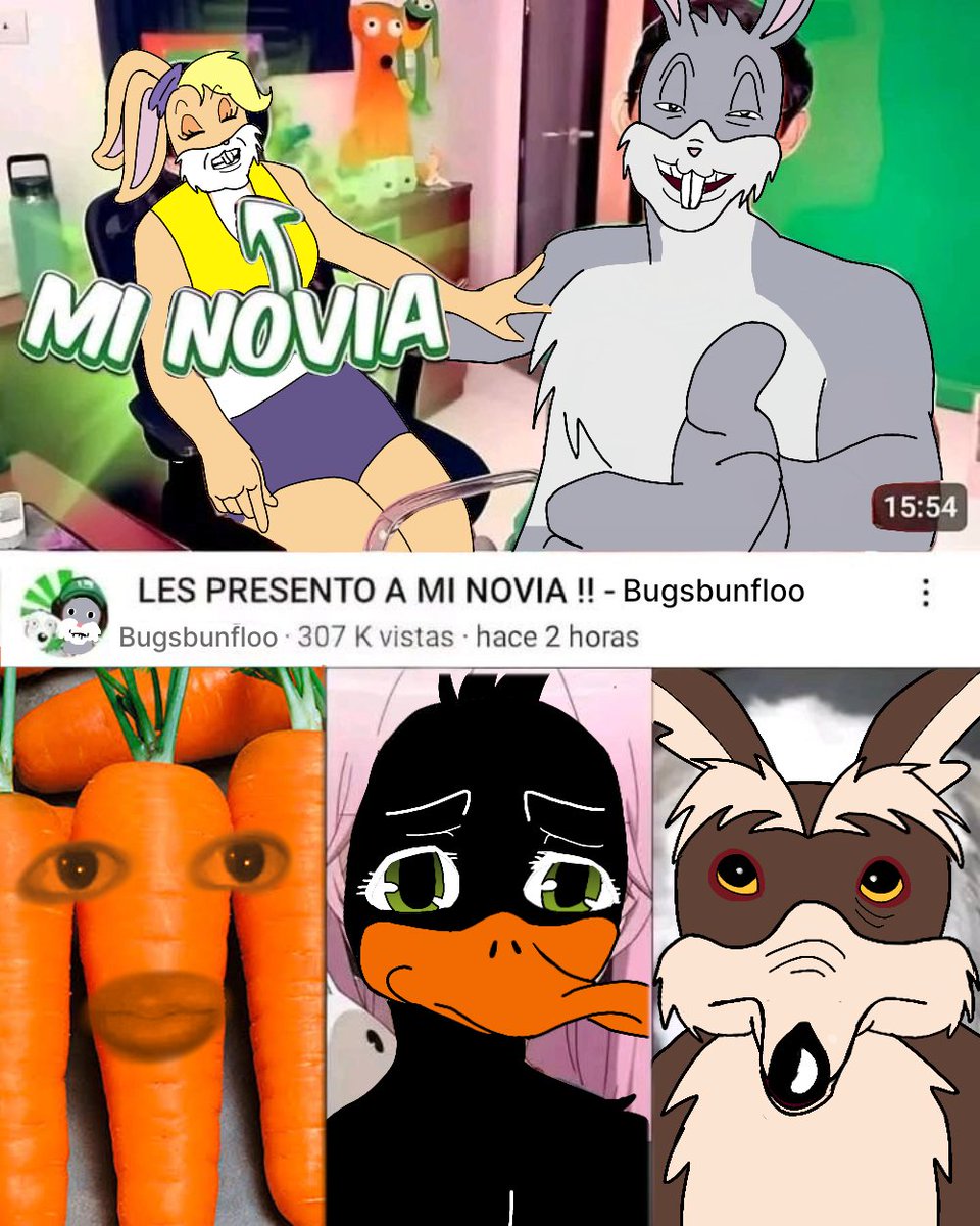 tokmyu3u's tweet photo. nomela contes #bugsbunny #daffyduck #wileecoyote #lolabunny #looneytunes https://t.co/pUV8n3b22X