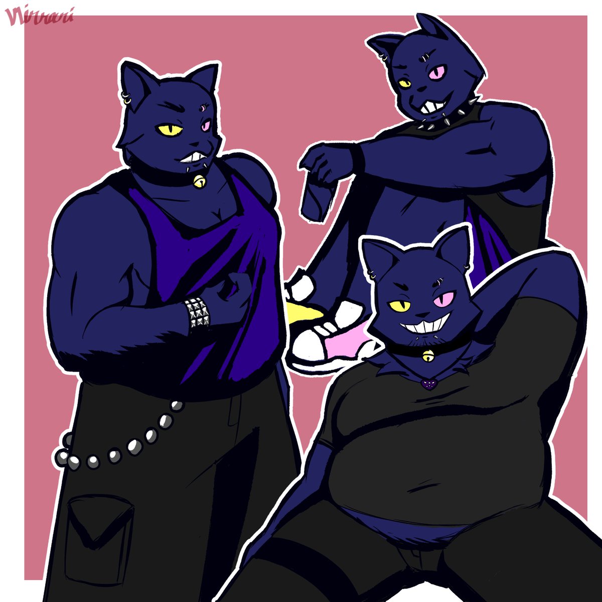 VMirrari's tweet photo. This started with me drawing Friend with guyliner and snake bites
#image_friend #deltarune https://t.co/BcIYMuClVs