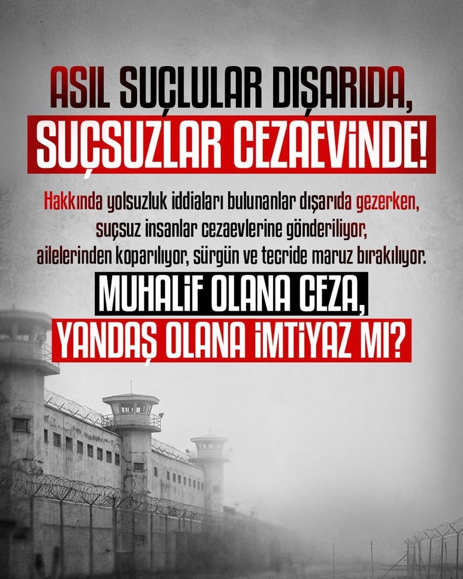 Berkann56's tweet photo. Milyonları götürenler dışarıda, banka hesabı bile bulunmayanlar hapse atılıyor.

Yazıklar olsun....

AsılSuçlular Yargılanmıyor
AlparslanHocaya Ozgürlük 
SemraHocaya Ozgürlük
Kardeşlerimizi SerbestBırakın https://t.co/ukCq6l3XLx