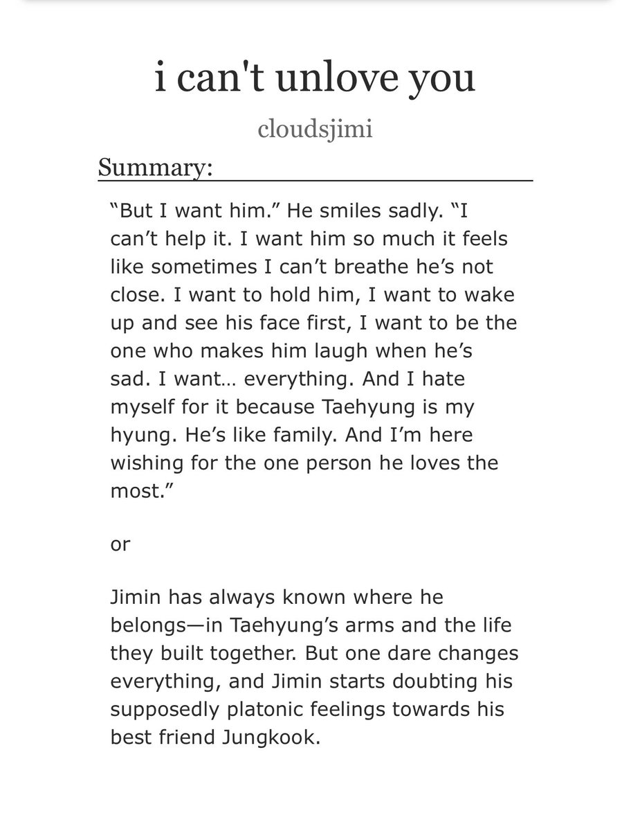 cloudsjimi's tweet photo. i can’t unlove you

🧇 jikook oneshot
🫧 best friends, neighbors 
🧇 hurt/comfort
🫧 yearning and happy ending

https://t.co/FfFxzJ0HFy https://t.co/npzkCV2xvY