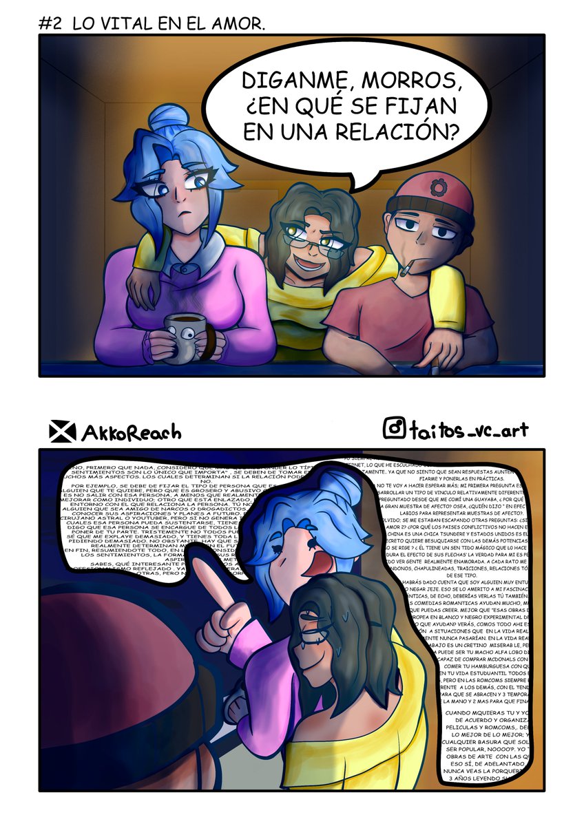 AkkoReach's tweet photo. Home cómics ep2: Lo vital en el amor 
#comic #love #art #funny https://t.co/WjpNB9feB5