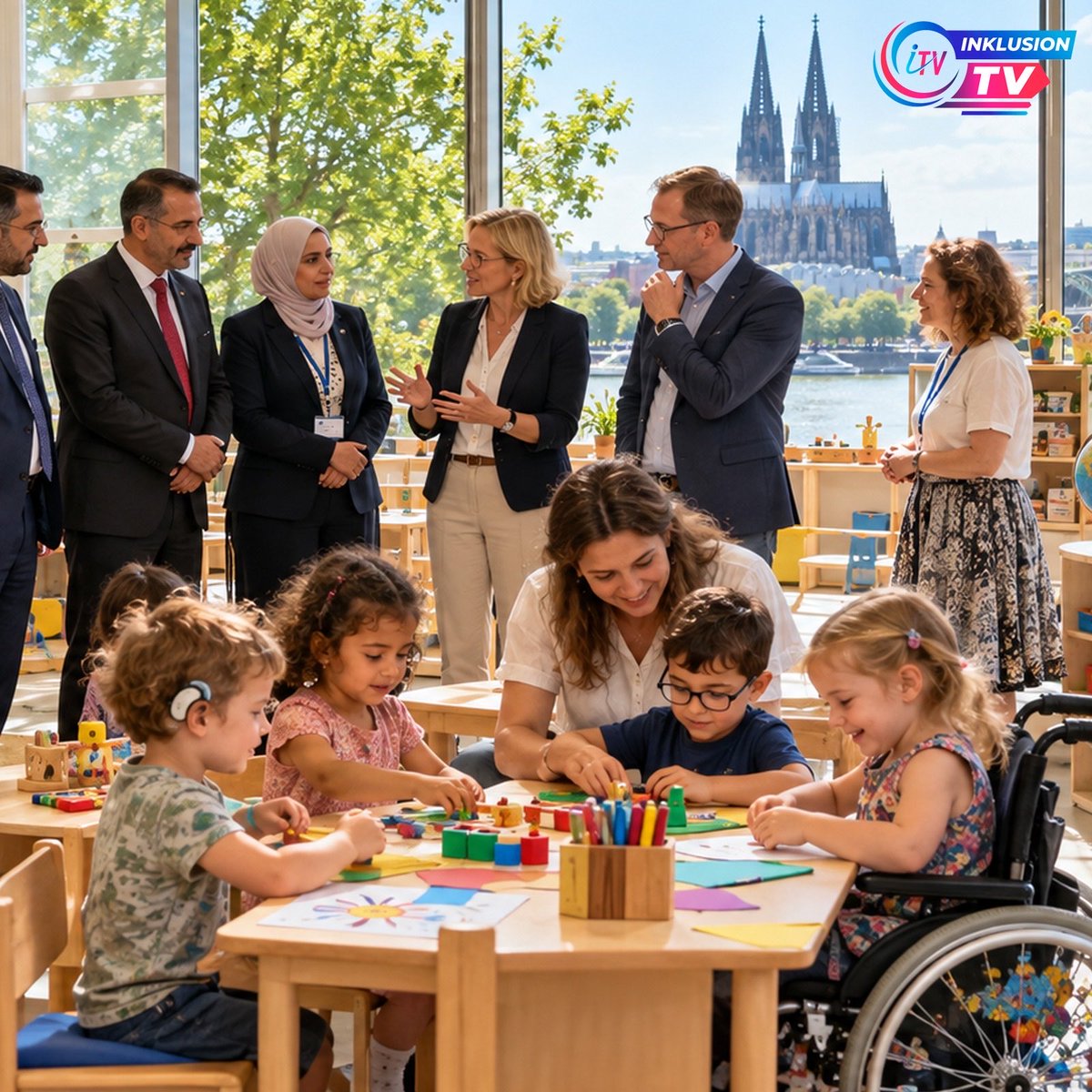 InklusionTV's tweet photo. Inklusive Bildung kennt keine Grenzen: Eine Delegation aus Jordanien informierte sich beim LVR in Köln über inklusive frühkindliche Bildung, Teilhabe und Unterstützung für Kinder mit Behinderungen. 💙
#Inklusion #InklusiveBildung #FrühkindlicheBildung #Teilhabe #LVR https://t.co/y41yGUaDrp