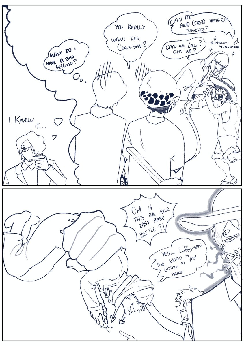 Greenie13_5's tweet photo. (The way i want to hold Corazon)

(What happens when you have 2 troublemakers?)

#Onepiece https://t.co/4NQlWsFuBL