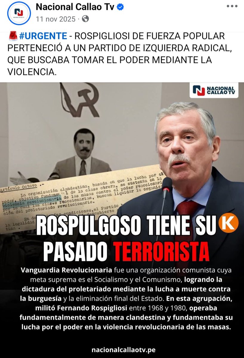 ShucuyJb's tweet photo. @ultimopaladin Preguntale tambien a Rospigliosi "camarada gusano" https://t.co/GY3TCqMDpz