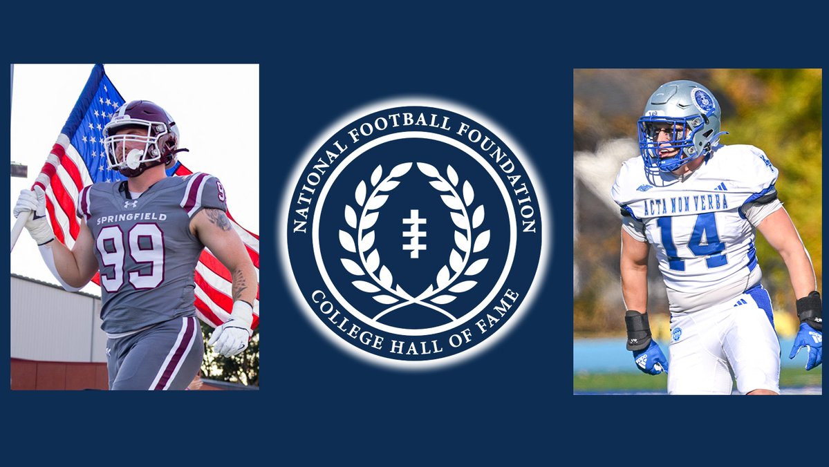 NEWMACsports's tweet photo. Springfield's Tyler Sordillo &amp; USMMA's Aidan Graham Named Semifinalists for National Football Foundation's Campbell Trophy

🔗https://t.co/x2E4pkL4gZ https://t.co/yTdyHgqN0G