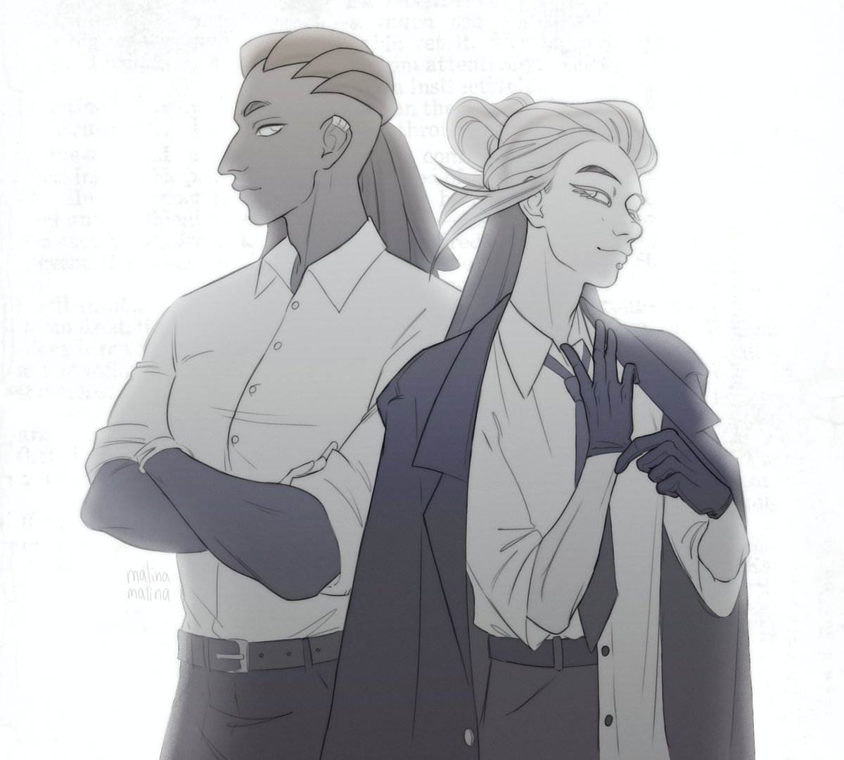malinamalina735's tweet photo. participating in my dear @martyrssoull's challenge #multigachishiptober
day 1: your otp

tamsy stole his jacket again

#gachiakuta #stringcrow https://t.co/9zroASATOl