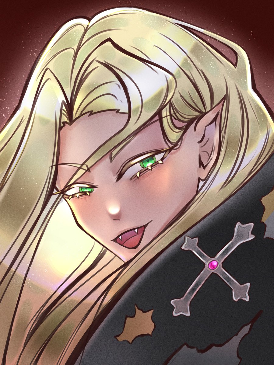 _Miu_Pan's tweet photo. Day 1: vampire 🧛 

Ash as vampire~ (but it doesn’t feel like it ueueu)
#ARTkariel 
#FSWAPtober2026 https://t.co/vTV5Kk9o8o