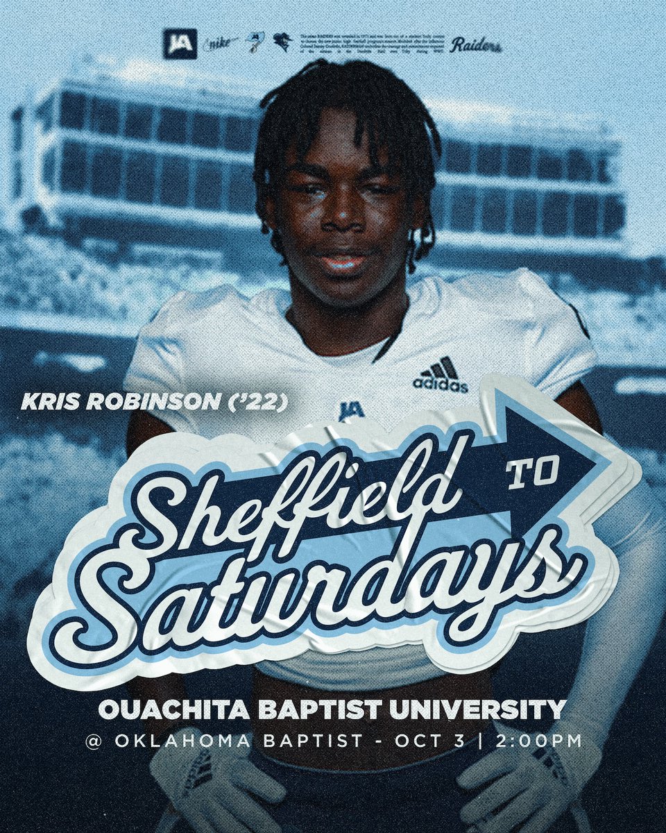 JARaiderFB's tweet photo. Good luck to these former Raiders who will be playing this week at the next level!!!
(2 of 3)
#WeAreJA
#ForeverARaider
#SheffieldToSaturdays https://t.co/tkF3Jp6sbQ