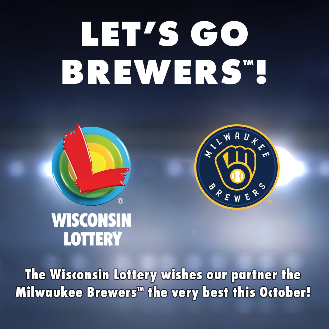 wilottery's tweet photo. The Wisconsin Lottery wishes our partner the Milwaukee Brewers™ the very best this weekend and beyond! https://t.co/s17CsA36Q9