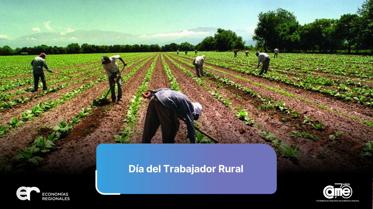CAMEecoregional's tweet photo. 🌾👩‍🌾👨‍🌾 Reconocemos a quienes, con su trabajo cotidiano, hacen posible la producción de alimentos y el desarrollo de nuestras economías regionales.

¡Feliz Día del Trabajador Rural! https://t.co/Dp0oFVPh7e
