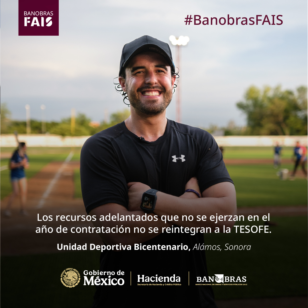 Banobras_mx's tweet photo. Los recursos adelantados que no se ejerzan en el año de contratación no se reintegran a la TESOFE: permanecen en la obra de tu municipio.(4/5) https://t.co/QtkQxFMhNk