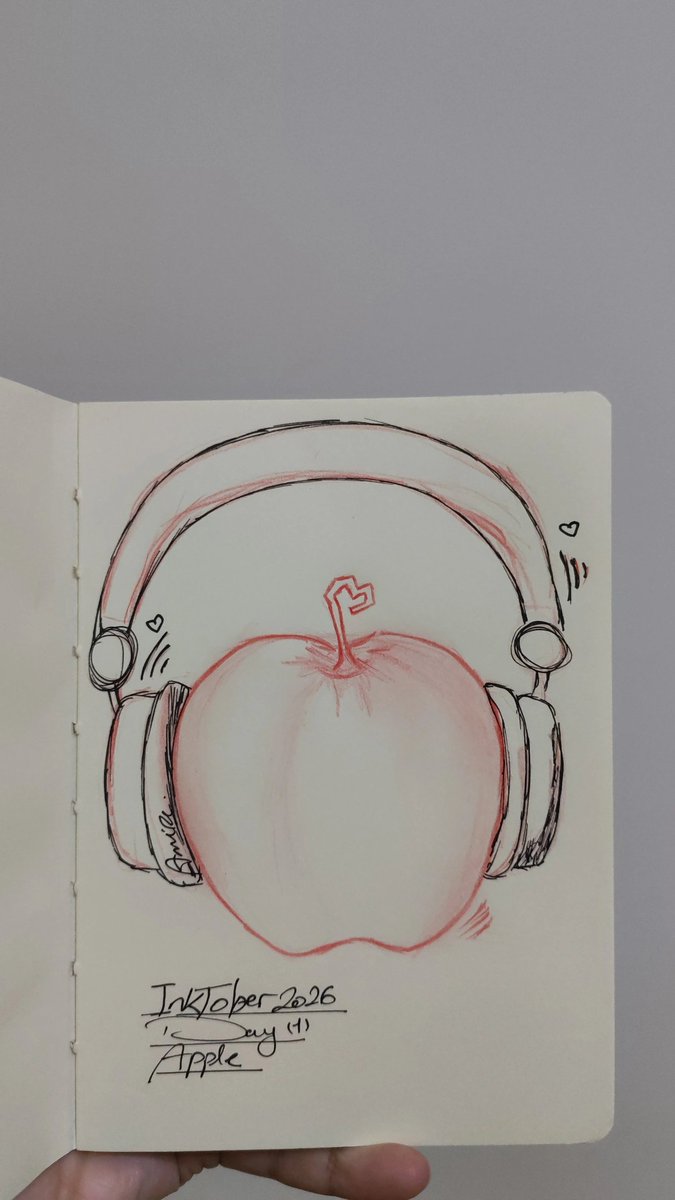 Amiraa206's tweet photo. أنا والتفاحة ورانا شوية مذاكرة 🫠

Inktober2026
Day 1🍎 https://t.co/KMW9ZGUlQv