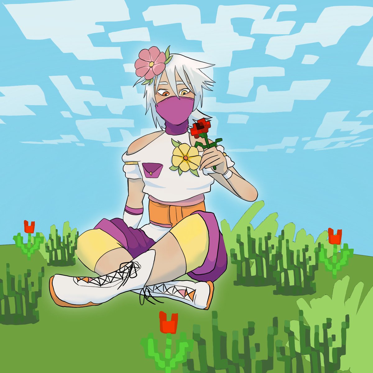 _almeky's tweet photo. #mcsrtober day 1๐นflowers! 'w'
#silverrrunsfanart https://t.co/jJgXaxrziq