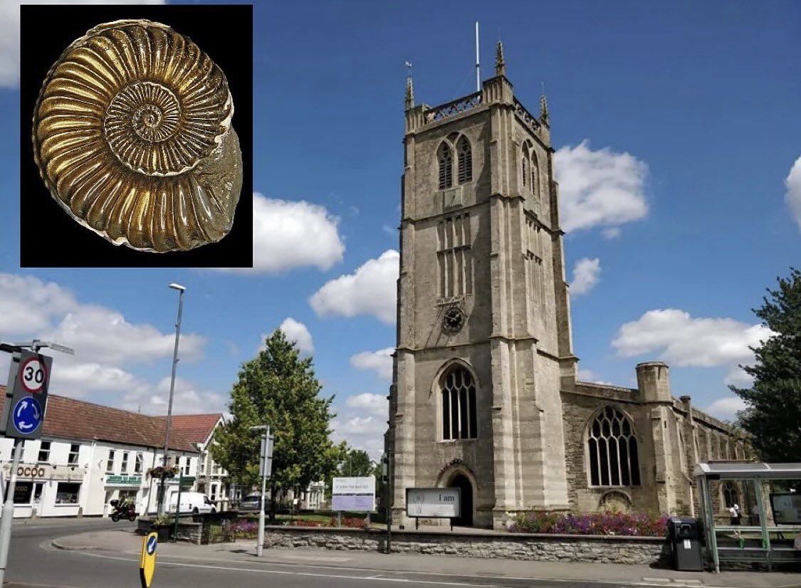 WeirdBristol's tweet photo. Keynsham, near Bristol is probably named after St Keyne, the 5th century holy woman said to have rid the Avon River of snakes by turning them to stone. Some suggest that the myth may be due to the preponderance of ammonite fossils (which look like coiled snakes) found in the area https://t.co/cDmozg1BAh