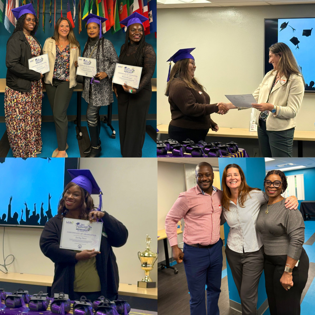 tillinc's tweet photo. The rigorous 14-week course, a partnership with Bay Path University, provided students with 3 academic credits and health services training from a professor of occupational therapy. Three cheers to you all.
#TILL #Pathways #Graduation https://t.co/DcBNVDEM4k