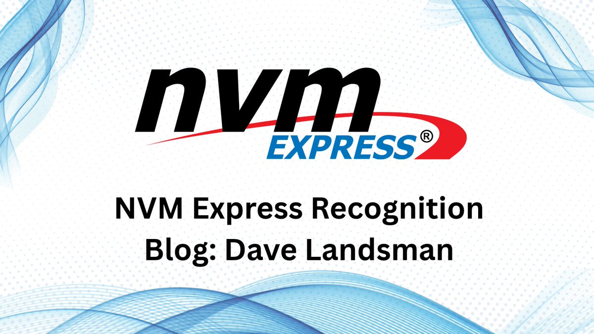 NVMexpress's tweet photo. The storage industry has transformed dramatically, and #NVMe technology has helped shape its evolution. In our latest blog, Dave Landsman reflects on his careeer, and contributions to NVM Express. 

Read the recognition blog to explore Dave’s experience: https://t.co/oeVausVetq https://t.co/hAr47ZD7Rx