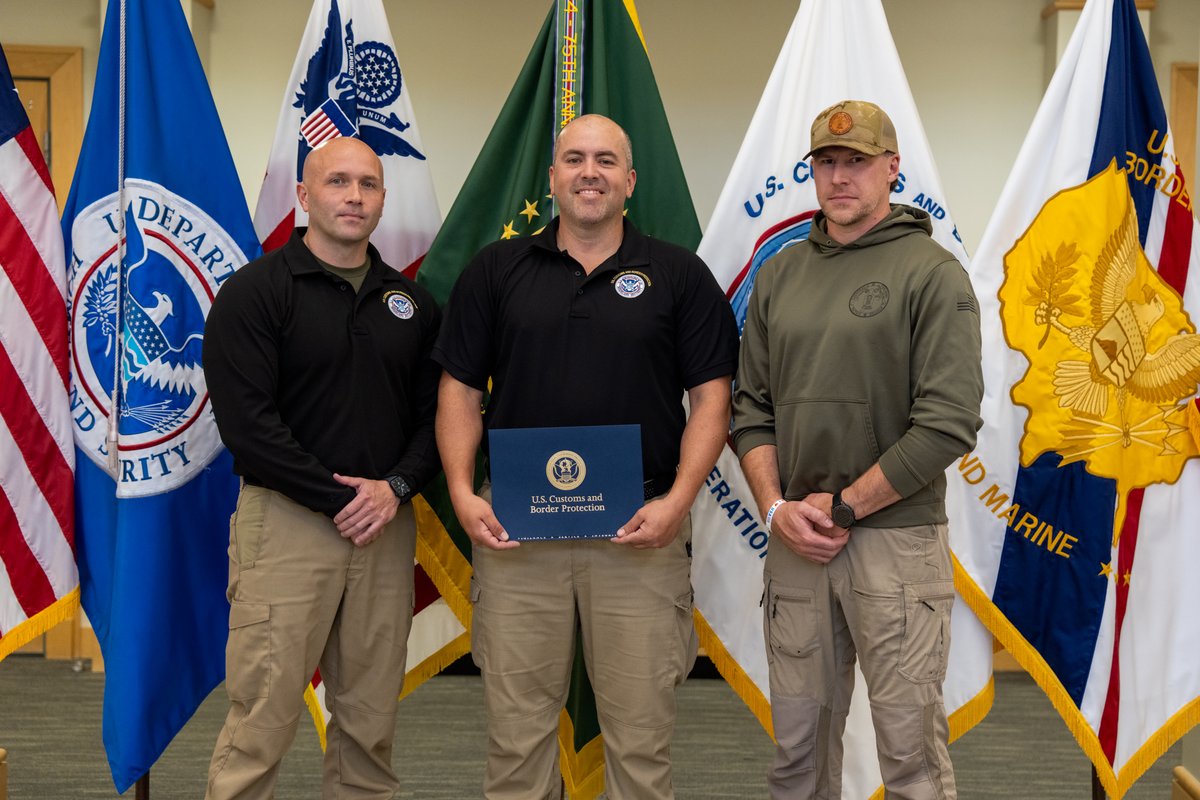 CBPLESCXD's tweet photo. Big welcome to LESC’s newest Firearms Instructor! Sworn in and ready to serve with the National Firearms and Tactics Branch, they’re joining a team dedicated to excellence, training, and mission readiness. Welcome to the CBP LESC Team! #LESC #NewInstructor #FirearmsInstructor https://t.co/dpCVv6UUTG