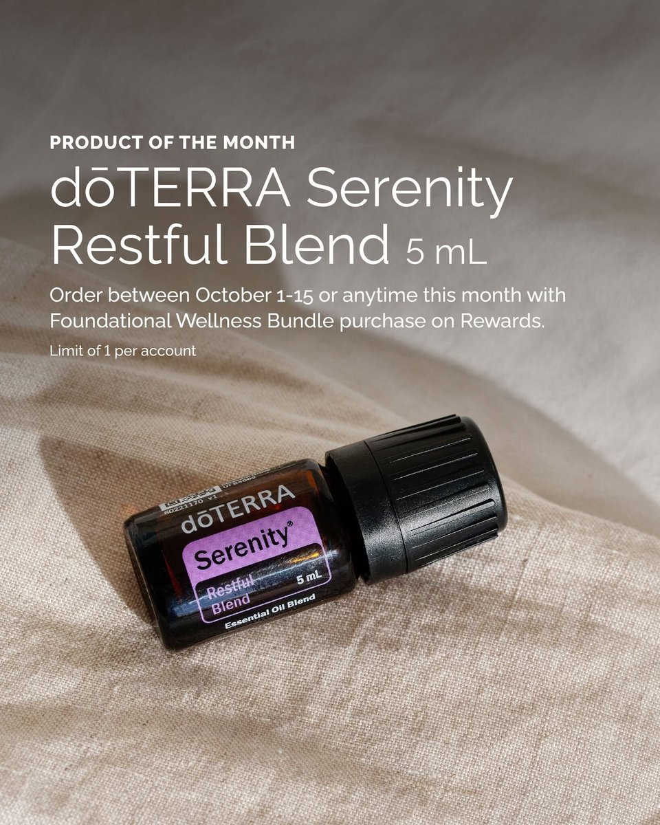 ursulam0531's tweet photo. October is a new month, which calls for new promotions! POM - Serenity Restful Blend to help with your sleep! Convention finds are available starting today, which will help in SO MANY DIFFERENT WAYS!
#EssentialOils #HealthandWellness #NewMonth #OctoberPromos #ConventionFinds https://t.co/YkBTDDbTIq